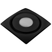 Aero Pure Designer Series 90 CFM 0.3 Sone Ceiling Mounted Energy Star Certified Bath Fan with LED Lighting and Slim-Fit Housing Farmhouse Black
